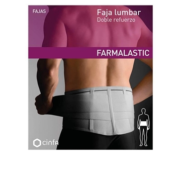 Farmalastic Faja Lumbar Doble Refuerzo T. Grande - Imagen 1